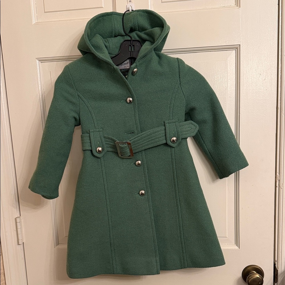 Rothschild Forest Green Kids Pea Coat